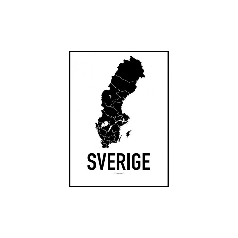 Sweden Map Poster