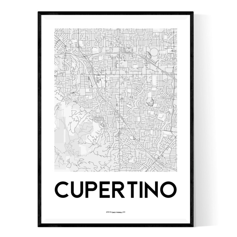 Cupertino Map Poster