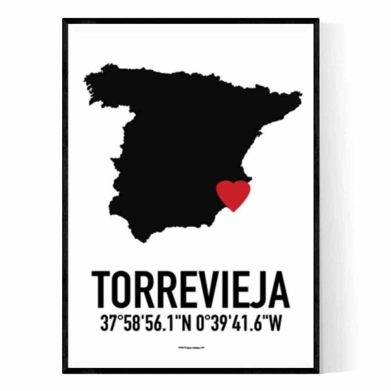 Torrevieja Heart Poster