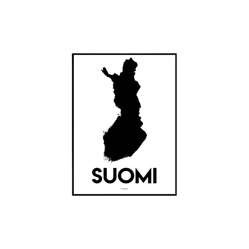 Suomi Map Poster
