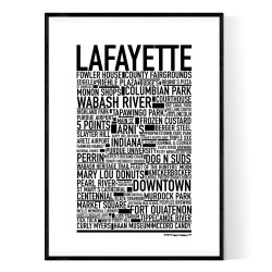 Lafayette Indiana Poster