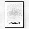 Newnan Map Poster