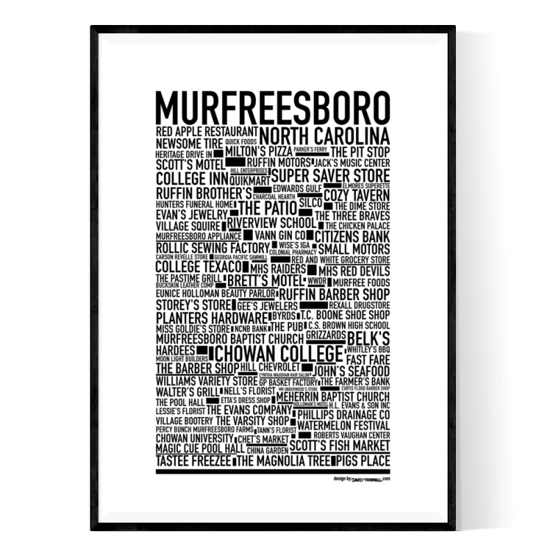 Murfreesboro NC Poster