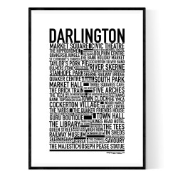 Darlington England Poster