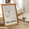 Seal Beach CA Map Poster