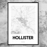 Hollister CA Map Poster