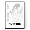 Tiverton RI Map Poster