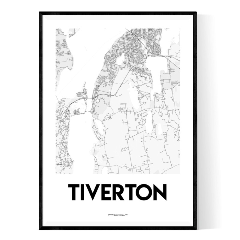 Tiverton RI Map Poster. Free Shipping on all Prints & Posters