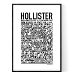 Hollister CA Poster