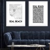 Seal Beach CA Map Poster