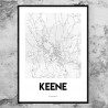 Keene NH Map Poster