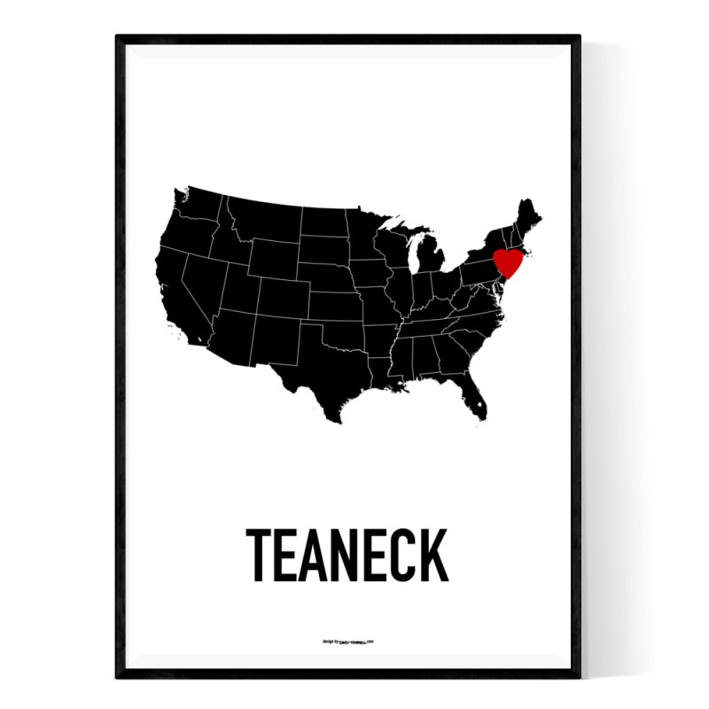 Teaneck Heart Poster