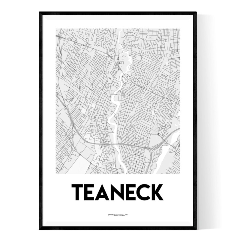 Teaneck Map Poster