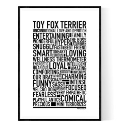 Toy Fox Terrier Dog Poster
