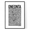 Oneonta NY Poster