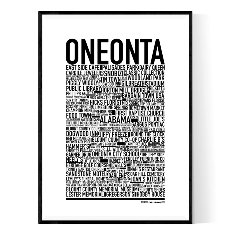 Oneonta Alabama Poster