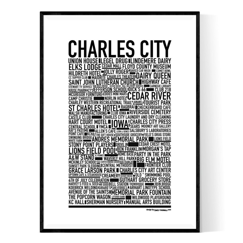 Charles City Iowa Poster