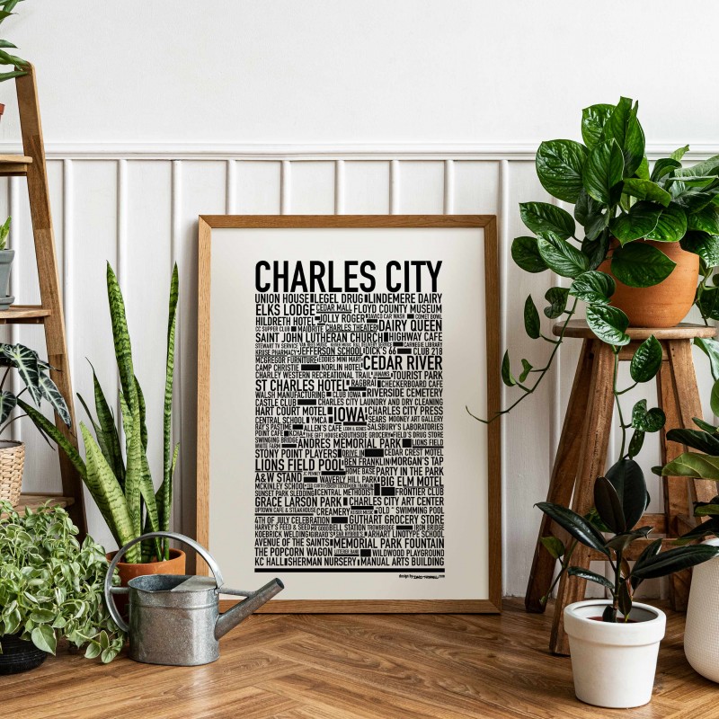 Charles City Iowa Poster. Find your posters at Wallstars Online. Shop today!