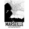 Marseille Map Poster