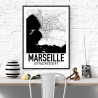 Marseille Map Poster