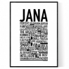 Jana Namn Poster