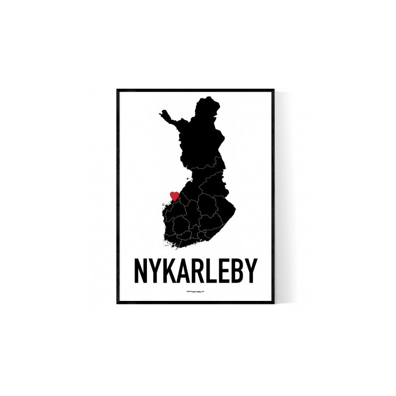 Nykarleby Heart Poster
