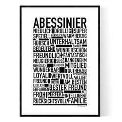 Abessinier Deutsche Poster