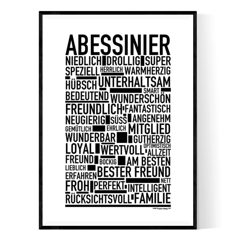 Abessinier Deutsche Poster