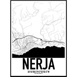 Nerja Map Poster