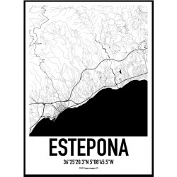 Estepona Map Poster
