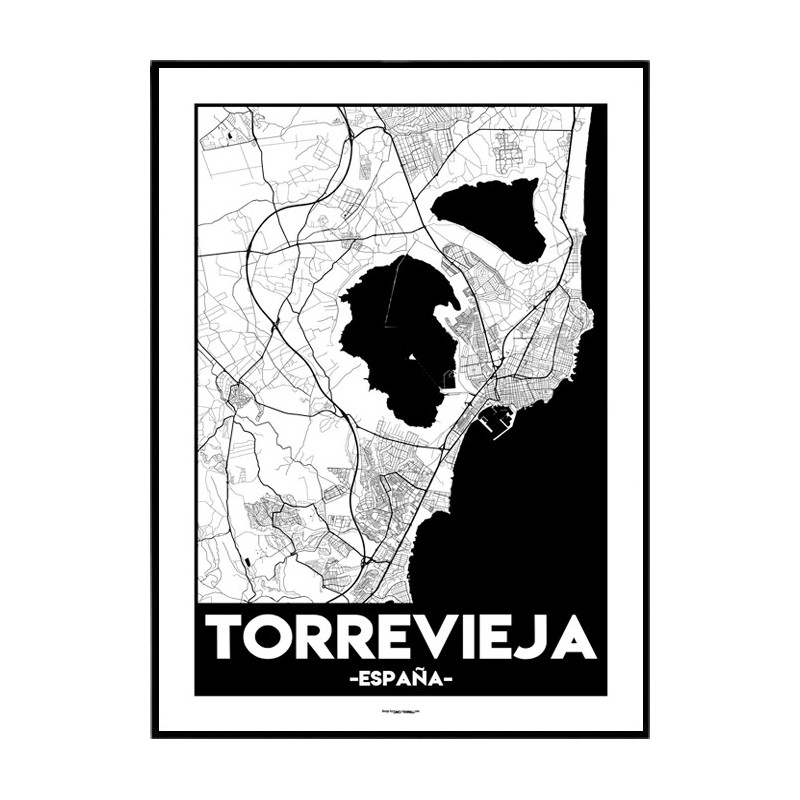 Torrevieja Urban Map Poster