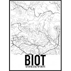 Biot Map Poster