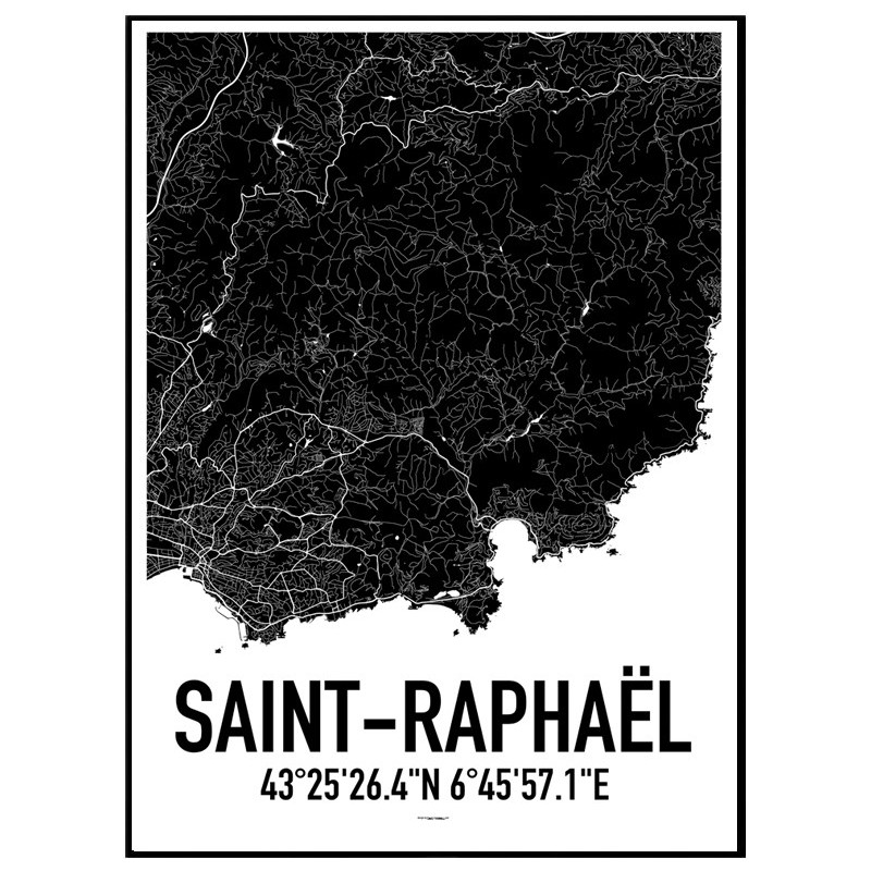 Saint-Raphaël 2 Map Poster