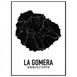 La Gomera Map Poster