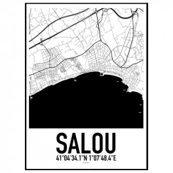 Salou Map Poster