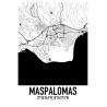 Maspalomas Map Poster