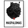 Maspalomas Heart Poster