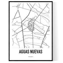 Aguas NuevasMap Poster