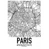 Paris Map Poster