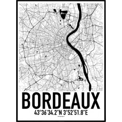 Bordeaux Map Poster