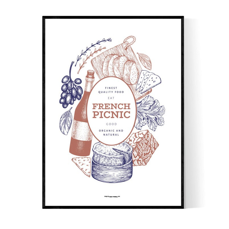 French Picnic Poster