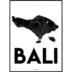 Bali Map Poster