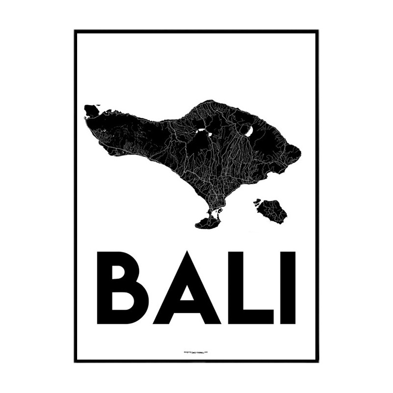 Bali Map Poster
