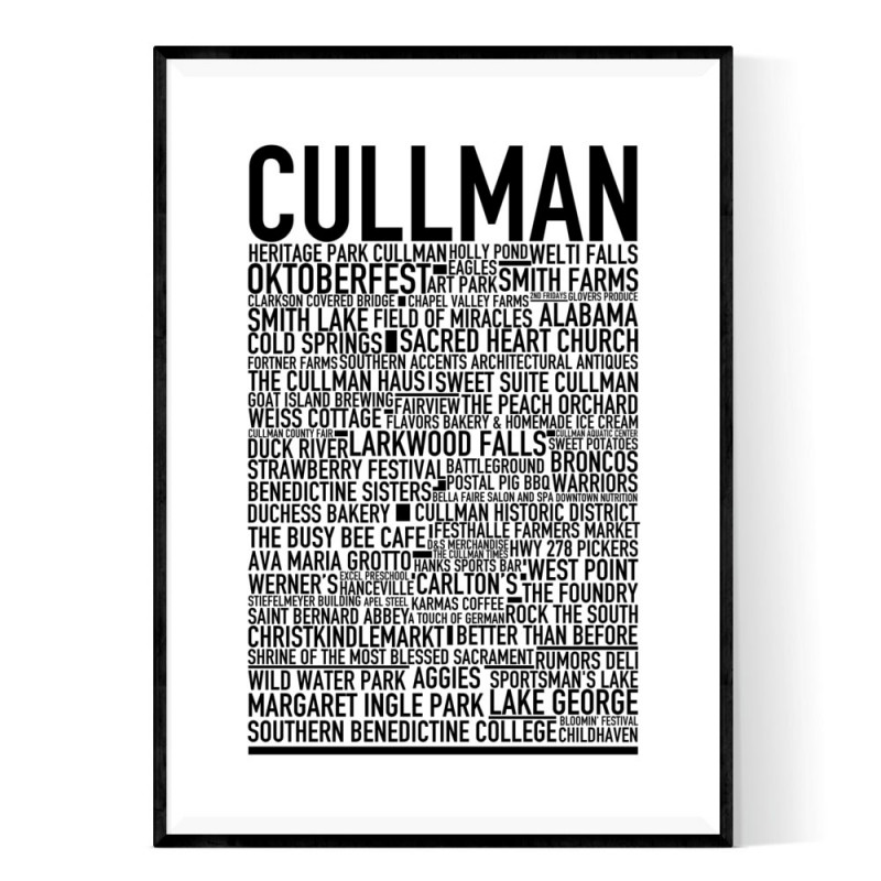 Cullman Alabama Poster. Free Shipping on all Prints & Posters
