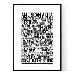 American Akita Poster
