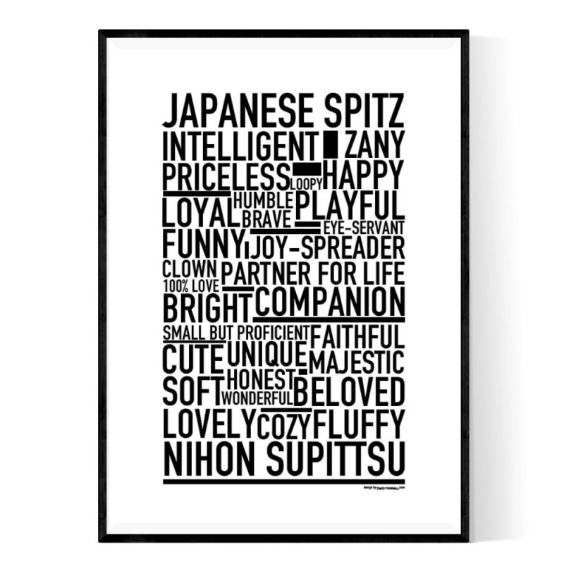 Japanese Spitz Poster