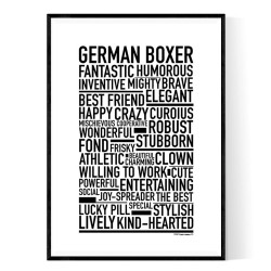 German Boxer Poster