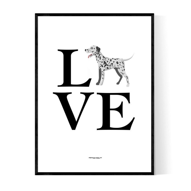 Love Dalmatian Poster