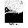 Santa Pola Map Poster