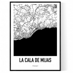 La Cala de Mijas Map Poster